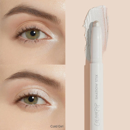 Colourpop Shadow Stix - Creamy Pigmented Long-Wearing Eyeshadow Stick with Built-In Sharpener - Matte, Metallic, and Chrome Finishes