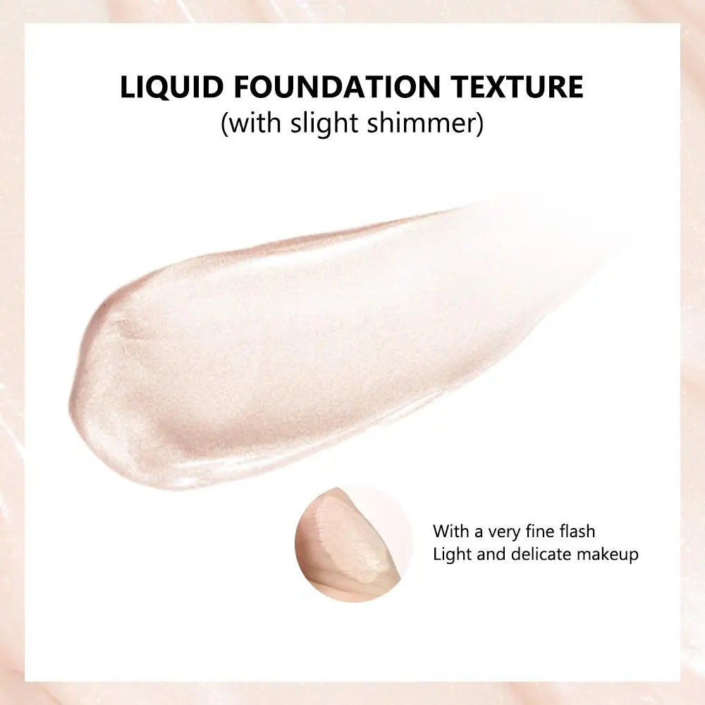 Long-Lasting Glow Foundation, Natural Glow Enhancer, Moisturizing, Hydrating & Brightening Luminous Foundation for All-Day Radiant Glow Coverage